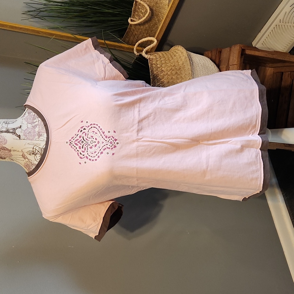 Womans Active Size Large Short Sleeve T Shirt